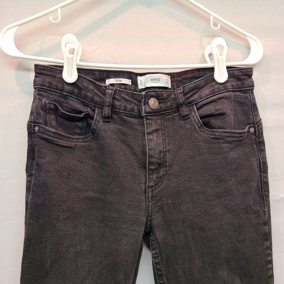 Mango Kim Skinny Jeans Womens 4 Black - Picture 2 of 9